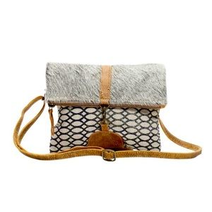 •myra cowhide crossbody•